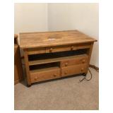 Oak cabinet handmade approximately 26 x 42 x 26