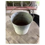 Galvanized bucket