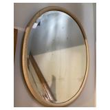 Oval mirror, approximately 30 inches long