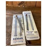 Bright spikes 8 x 3/8 and 10 3/8