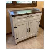Rolling kitchen cart approximately 20 x 32 x 36