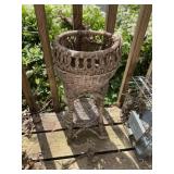 Wicker planter