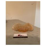 Marigold Carnival Glass Dish