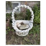 Cement Garden Decor Basket