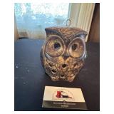 Ceramic owl candle holder
