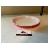 Red. Pyrex Pie Plate