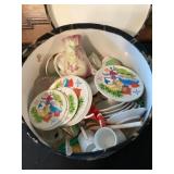 Vintage tea set, dishes and misc