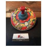 Vintage metal toy top