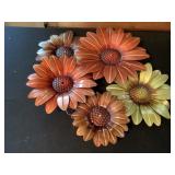Metal flower wall decor
