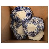 Blue floral vintage dishes