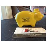 Lenox, IA advertising piggy bank