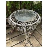 Outdoor metal table