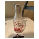 Flynn Milk Glass Milk Bottle