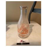 Hi Alan Des Moines Iowa Milk Bottle