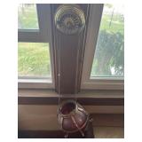 MCM cranberry swirl hanging lamp shade