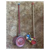 Vintage noise maker walking toys