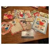 Vintage valentines cards