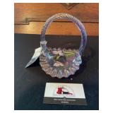 Fenton glass basket