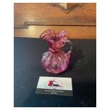 Cranberry ruffle top mini pitcher