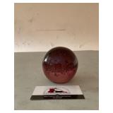 Purple Glass Paperweight