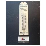 Wooden Winterset, IA thermometer