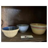 Three Small Stoneware Bowls