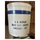 Winterset Advertiser Crock