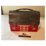 Vintage Metal Barn Lunchbox