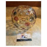 Ornate glass bowl