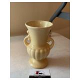 Yellow Double Handled Ceramic Vase