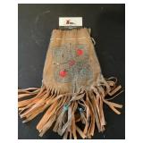 Beaded fringe clutch
