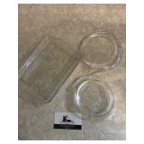 Three Pyrex Lids