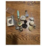 Vintage perfume bottles and miscellaneous