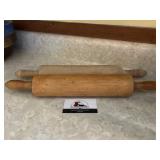 Two Wood rolling pins