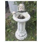 Electric Cement Water Statue