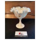 Fenton glass ruffle vase
