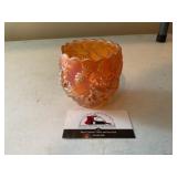 Dugan Marigold Carnival Glass Rose Bowl