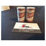Schlitz salt and pepper shakers