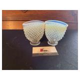 Hobnail vases