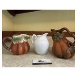 Three Vintage Pitchers