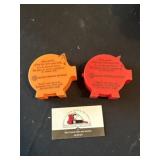 Plastic advertising piggy banks