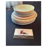 Patel milk glass plates