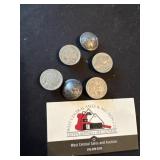 Buffalo nickel button covers