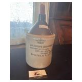 Advertising stoneware jug
