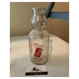 Robert Glass Milk Bottle