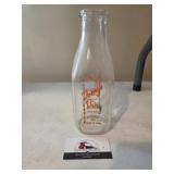Dennys Dairy Des moines Iowa Milk Bottle