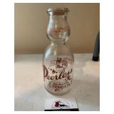 Peerless Rock Island Illinois Milk Bottle