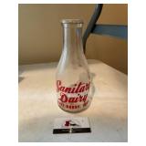 Sanitary Dairy Fort Dodge Iowa Milk Bottle