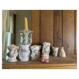 Vintage bud vases and misc