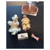 Native American dolls and misc